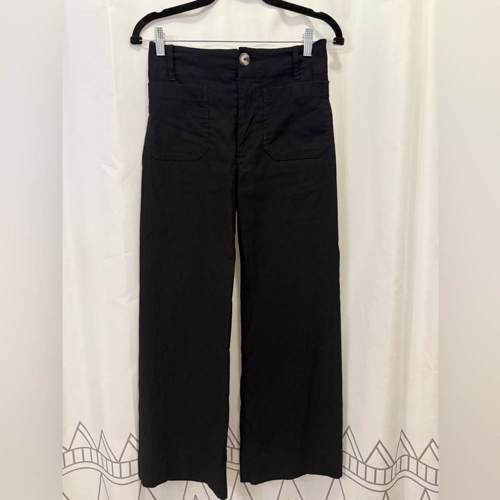 Anthropologie The Colette cropped wide leg  trouser by Maeve
